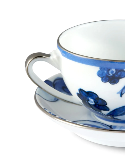 Dolce & Gabbana Archive-print Porcelain Tea Set In White