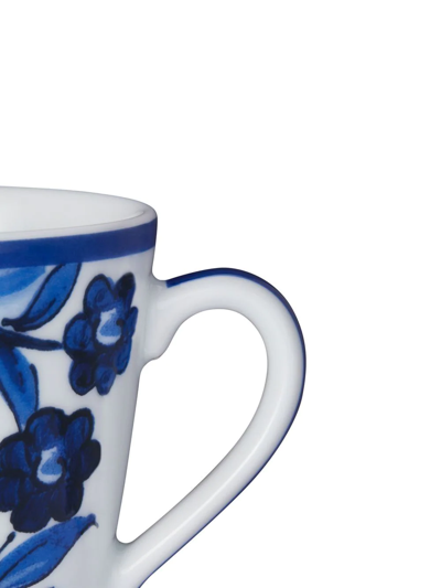 Shop Dolce & Gabbana Archive-print Porcelain Mug In Blue