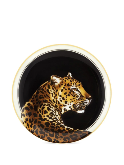 Dolce & Gabbana Tiger Espresso Set In Black
