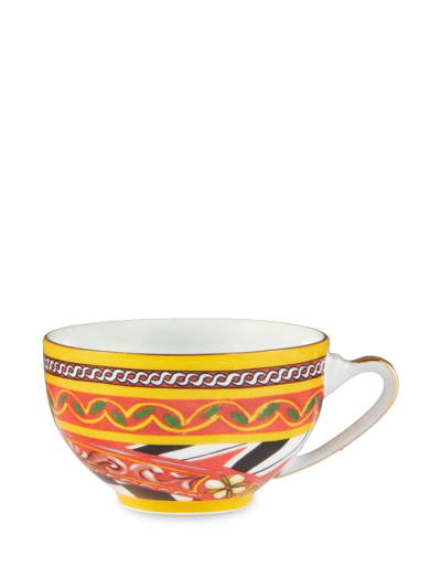 Shop Dolce & Gabbana Archive-print Tea Set In White