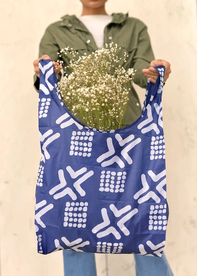 Shop Diop The Mud Navy Reusable Bag In Blue