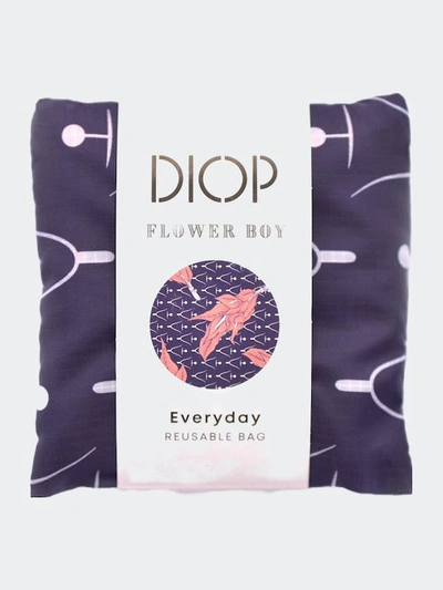 Shop Diop The Flower Boy Reusable Bag In Purple