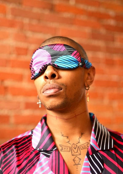 Shop Diop The Akira Sleep Mask In Pink
