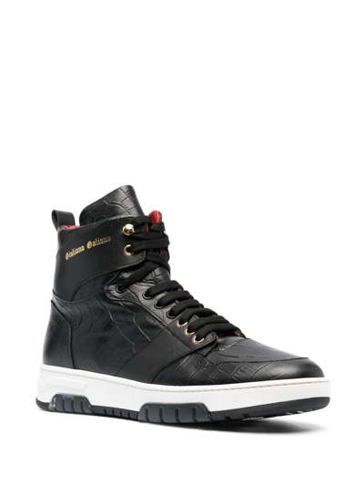 Shop Giuliano Galiano Legend Hi-top Sneakers In Black