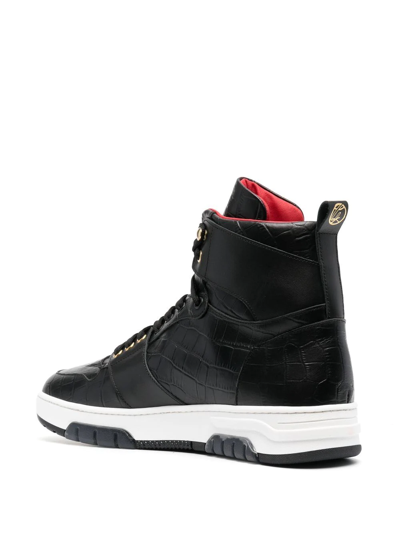 Shop Giuliano Galiano Legend Hi-top Sneakers In Black