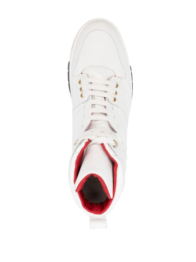Shop Giuliano Galiano Legend Hi-top Sneakers In White
