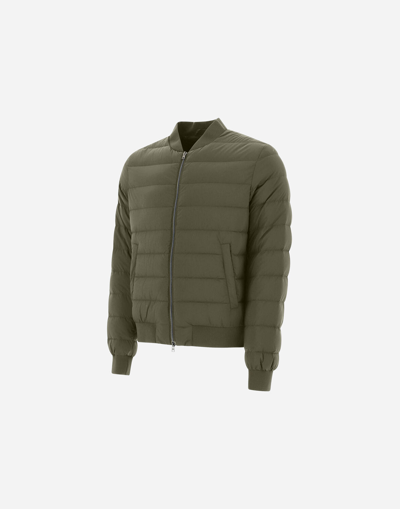 Shop Herno L'aviatore In Green/beige