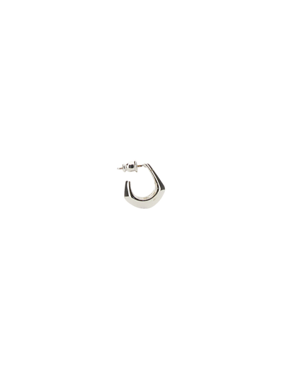 Shop Lemaire Single Teardrop Mini Earring In Silver