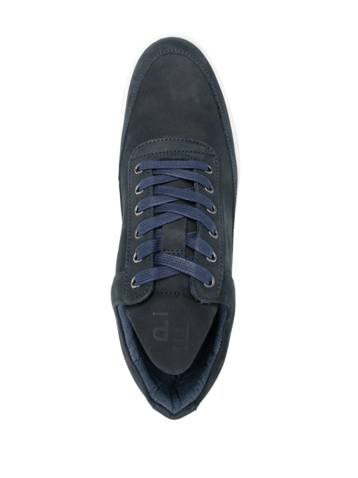 Filling Pieces Low-top Suede Sneakers In Blau