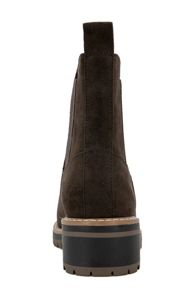 Kensie Khai Bootie In Brown Microfiber