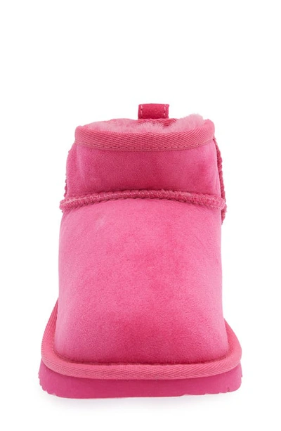 Shop Ugg Kids' Classic Ultra Water Resistant Genuine Shearling Mini Boot In Raspberry Sorbet