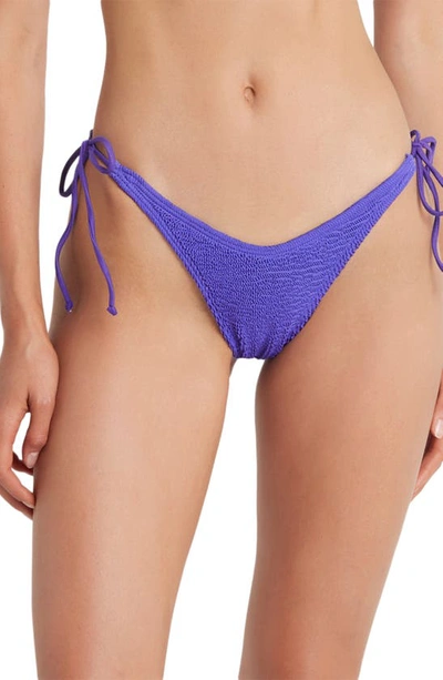 Shop Bound By Bond-eye The Serenity Side Tie Bikini Bottoms In Acid Purple