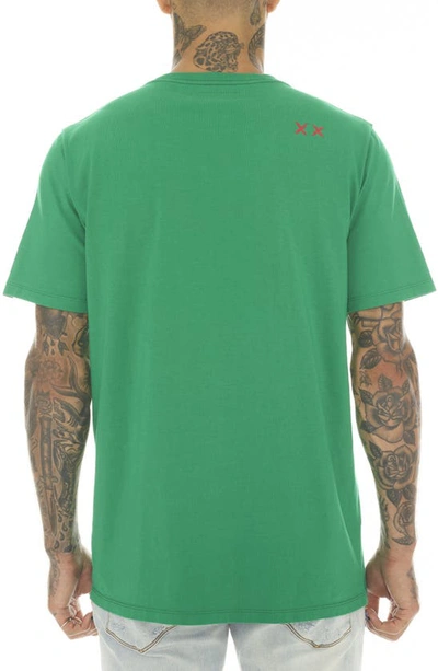 Shop Cult Of Individuality Sex, Drugs & Rock 'n' Roll Cotton Graphic T-shirt In Kelly Green