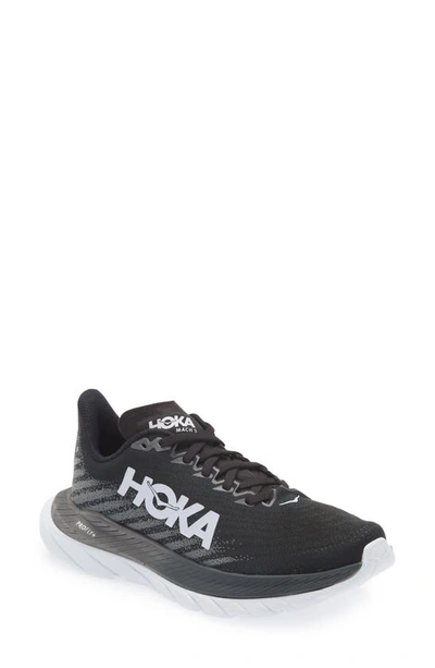 Shop Hoka Mach 5 Running Shoe In Black / Castlerock