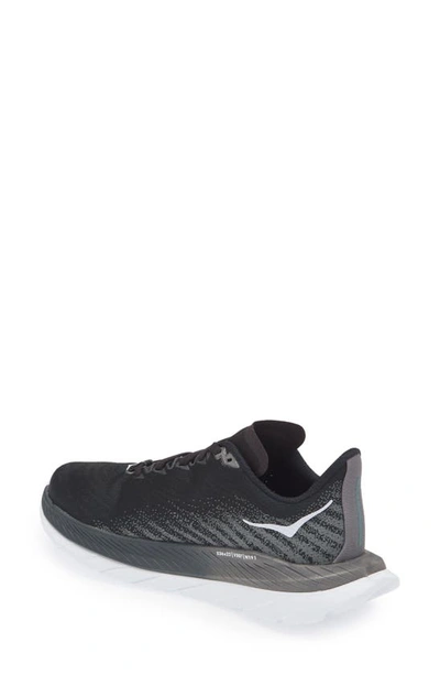 Shop Hoka Mach 5 Running Shoe In Black / Castlerock