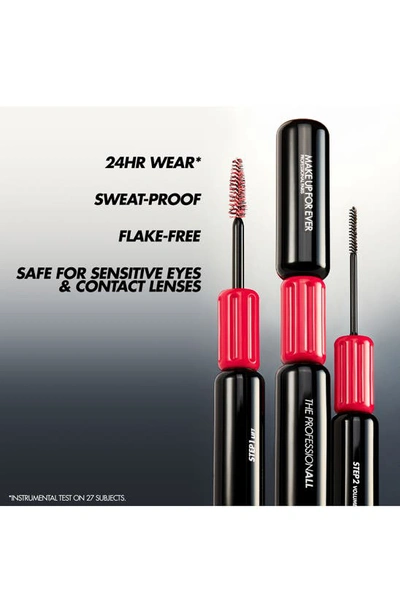 Shop Make Up For Ever The Professionall 24hr Double Ended Lifting & Volumizing Mascara Usd $28 Value In Black