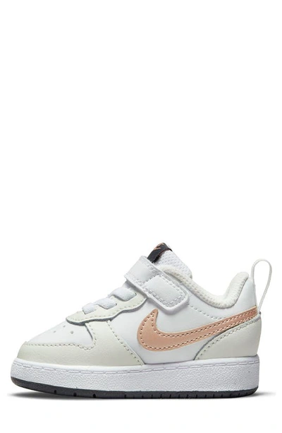 Shop Nike Court Borough Low 2 Sneaker In White/ Red Bronze/ White/ Grey