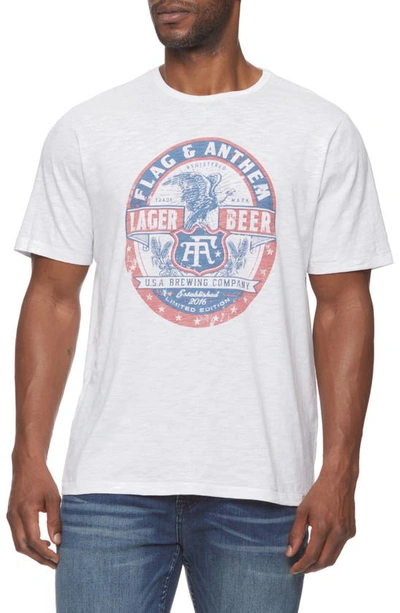 Shop Flag And Anthem Usa Brewing Graphic T-shirt In White