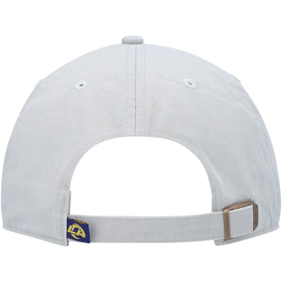 Shop 47 ' Gray Los Angeles Rams Clean Up Adjustable Hat
