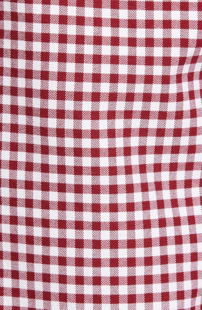 Polo Ralph Lauren Classic Fit Plaid Oxford Shirt In Wine/ White