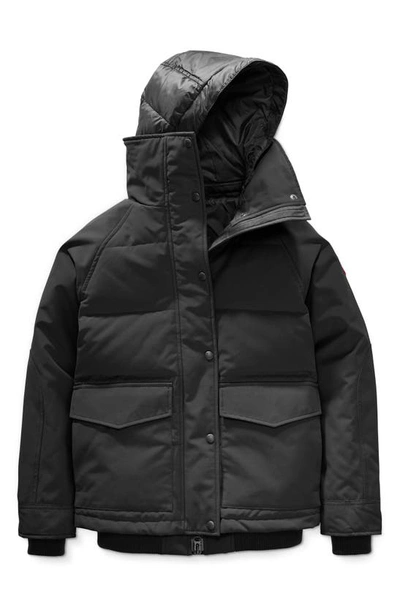 Shop Canada Goose Deep Cove Arctic Tech Water Resistant 625 Fill Power Down Bomber Jacket In Black