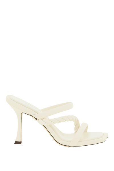 Shop Jimmy Choo Diosa 90 Mules In White