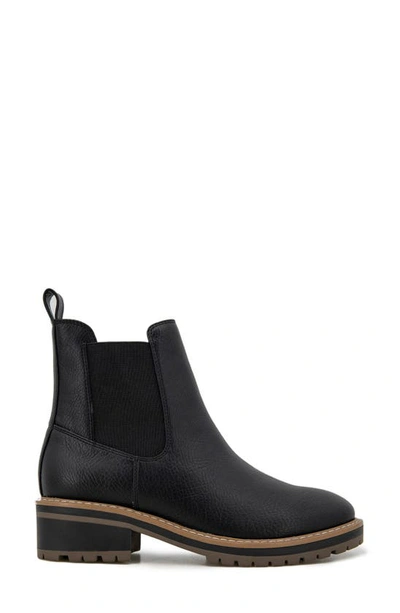 Shop Kensie Khai Bootie In Black Pu