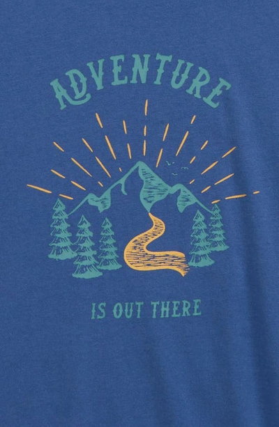 Shop Treasure & Bond Kids' Relaxed Fit Graphic Tee In Blue Canal Adventure