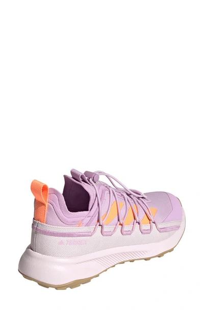 Shop Adidas Originals Terrex Voyager 21 Canvas Running Shoe In Bliss Lilac/ Orange/ Pink