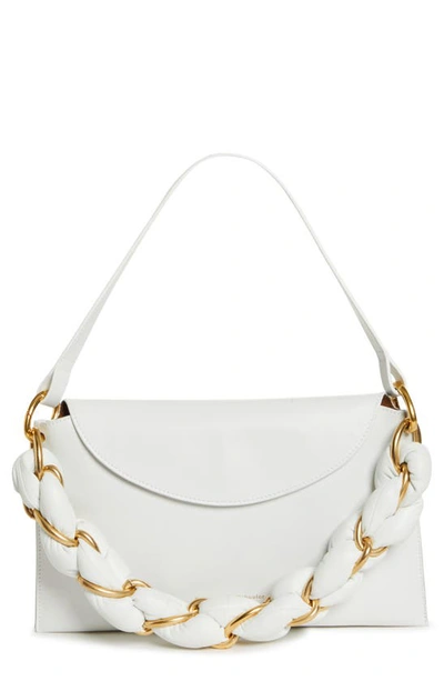 Shop Proenza Schouler Braided Chain Shoulder Bag In Optic White