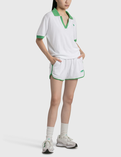 Shop Sporty &amp; Rich Prince Sporty Terry Polo In White