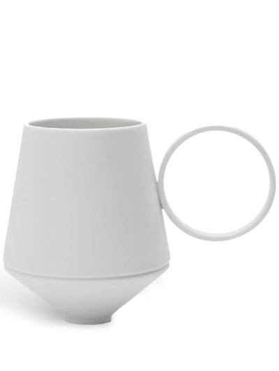 Shop Editions Milano Circle Porcelain Mug In Weiss