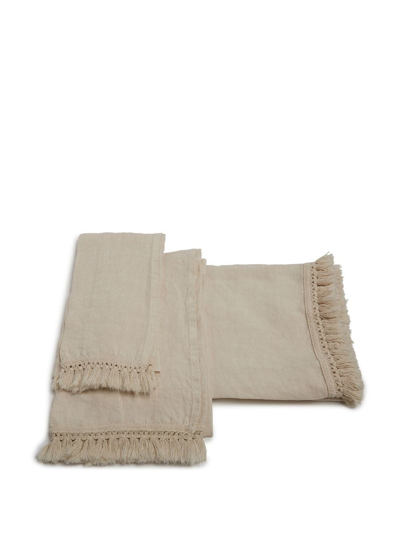 Once Milano Fringed Bath-sheet In Neutrals