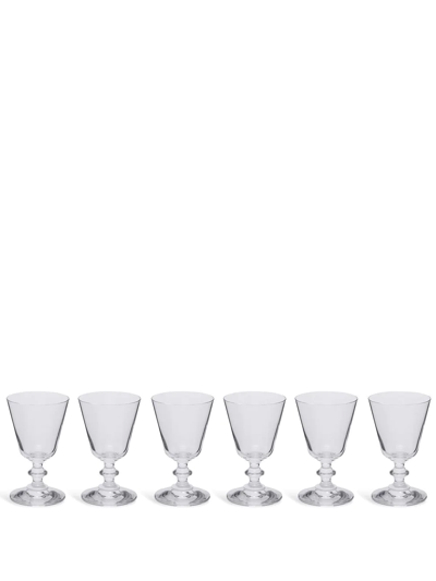 Shop Ichendorf Milano Parigi Set-of-six Water Glasses In Weiss