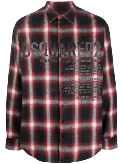 Dsquared2 Drop Shoulder Shirt In Rot
