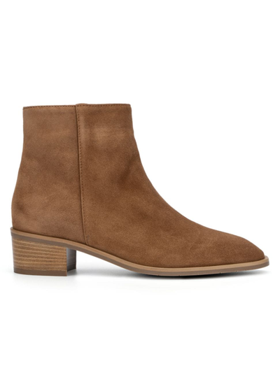 Shop Aquatalia Women's Reeta Suede Ankle Boots In Whiskey