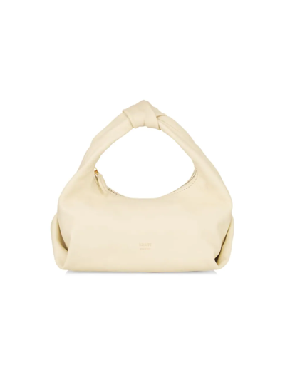 Shop Khaite Women's Beatrice Leather Hobo Bag In Cream