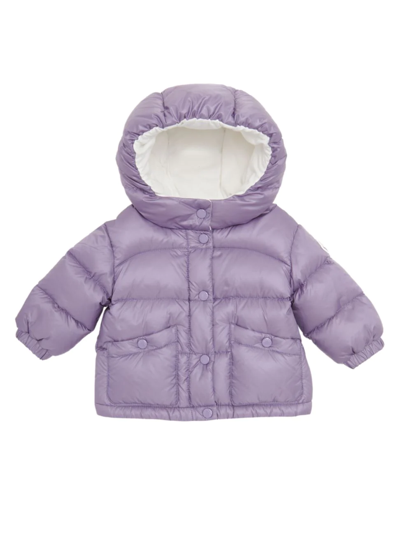 Shop Moncler Baby's & Little Girl's Bardanette Hooded Puffer Jacket In Purple