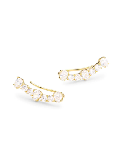 Shop Adriana Orsini Women's Loveall 18k-gold-plated & Cubic Zirconia Ear Climbers