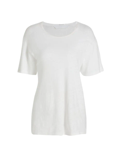 Shop Mother Women's The Rowdy Scoopneck T-shirt In Bright White