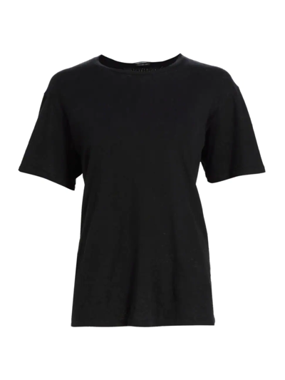 Shop Mother Women's The Rowdy Scoopneck T-shirt In Black