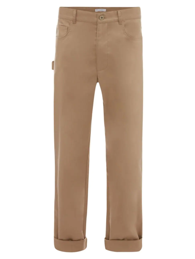 Shop Jw Anderson Men's 5-pocket Workwear Chino Pants In Beige