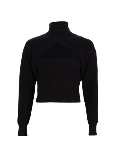 Shop Astr Women's Taissa Turtleneck Sweater In Black