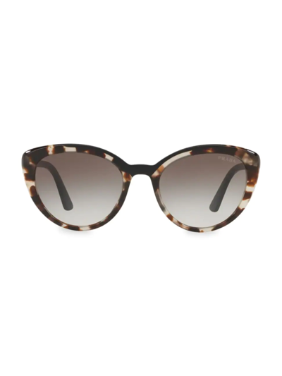 Shop Prada 54mm Cat Eye Sunglasses In Opal Brown