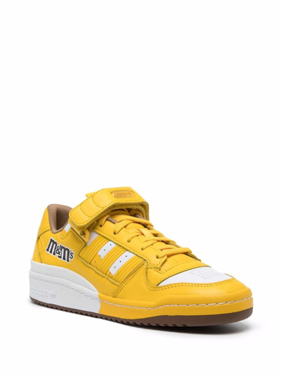 Shop Adidas Originals M&m Forum Low-top Sneakers In Yellow