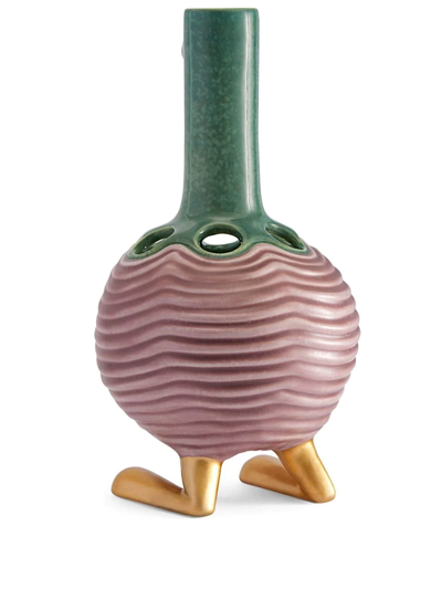 Shop L'objet X Haas Brothers Simon Vase (25cm) In Green