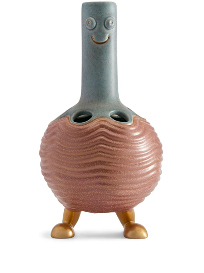 Shop L'objet X Haas Brothers Carey Vase In Grey