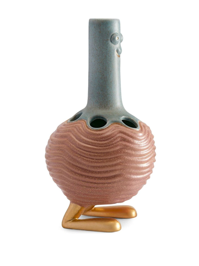 Shop L'objet X Haas Brothers Carey Vase In Grey