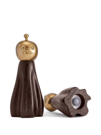 Shop L'objet X Haas Brothers Fantomes Salt And Pepper Mills In Brown