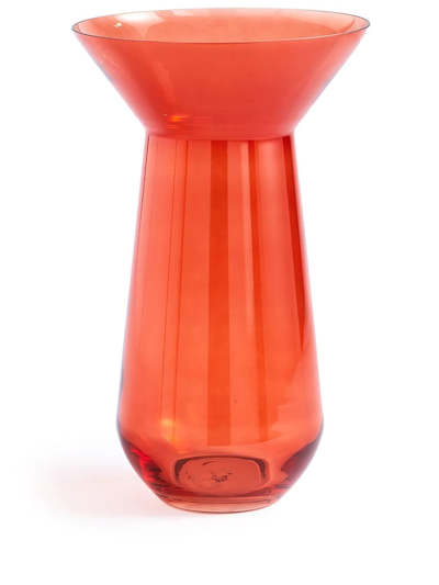 Shop Polspotten Long Neck Vase In Orange